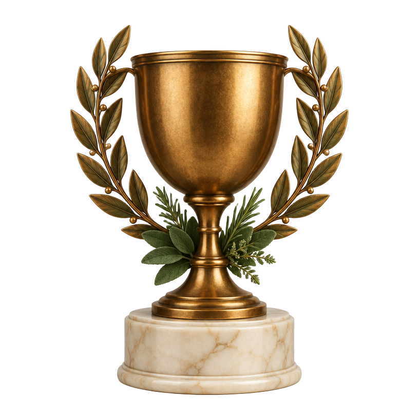 Virtual bronze-gold trophy for Best Strain 2020